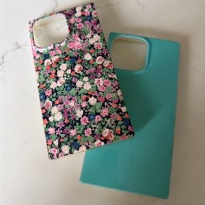 Set of 2 Square iPhone 15 Pro Max cases from Flaunt